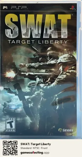SWAT: Target Liberty PlayStation Portable, NTSC box front