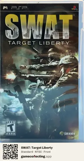 SWAT: Target Liberty PlayStation Portable, NTSC box front