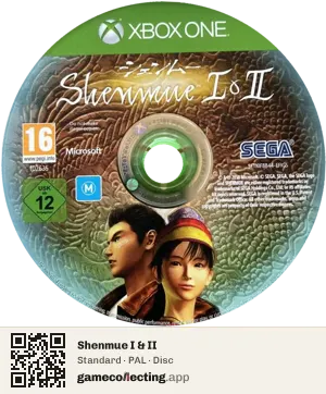 Shenmue I & II Xbox One, PAL disc