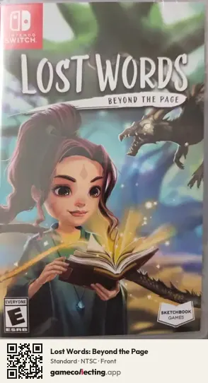 Lost Words: Beyond the Page Nintendo Switch, NTSC box front
