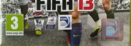 FIFA 13, the PEGI square on its front