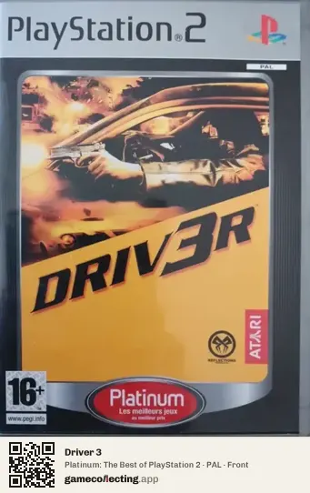 Driver 3 PlayStation 2, PAL box front