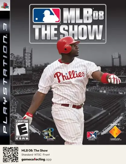 MLB 08: The Show PlayStation 3, NTSC box front