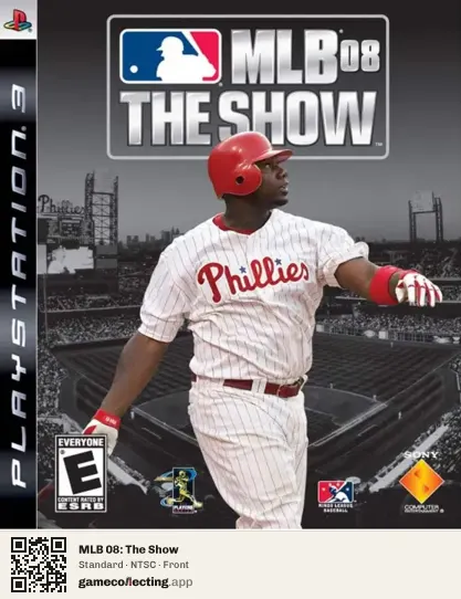 MLB 08: The Show PlayStation 3, NTSC box front