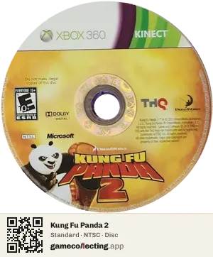 Kung Fu Panda 2 Xbox 360, NTSC disc