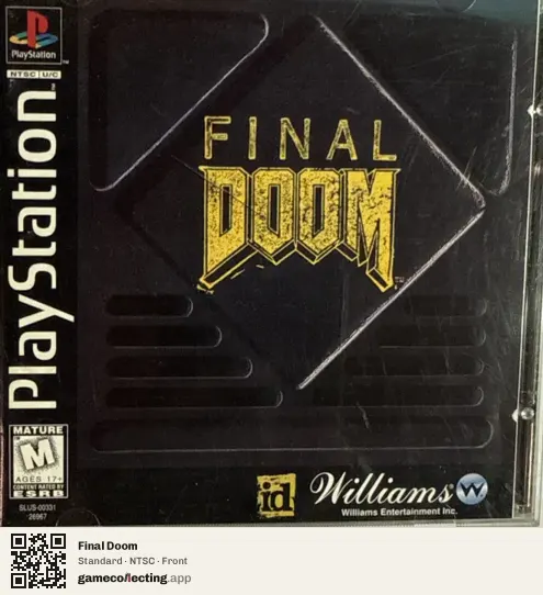 Final Doom PlayStation, NTSC box front
