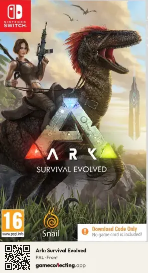 Ark: Survival Evolved Nintendo Switch, PAL box front