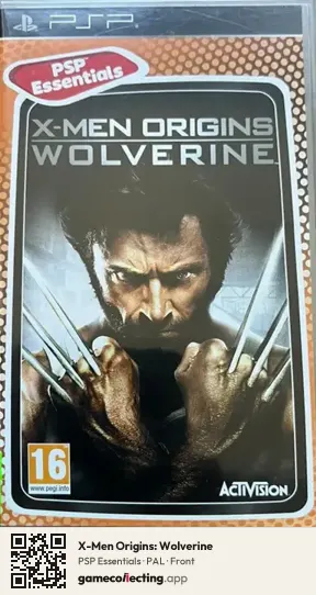 X-Men Origins: Wolverine PlayStation Portable, PAL box front