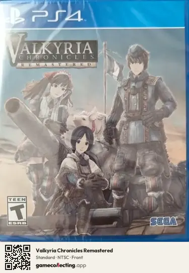 Valkyria Chronicles Remastered PlayStation 4, NTSC box front