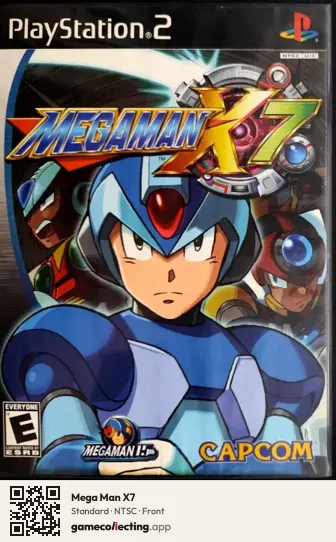 Mega Man X7 PlayStation 2, NTSC box front