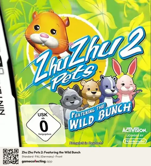 Zhu Zhu Pets 2: Featuring the Wild Bunch Nintendo DS, Germany box front