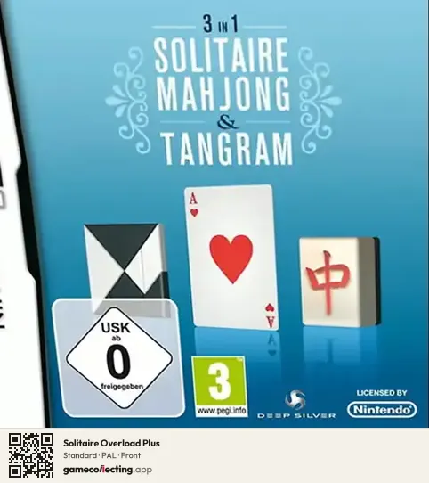 Solitaire Overload Plus Nintendo DS, PAL box front