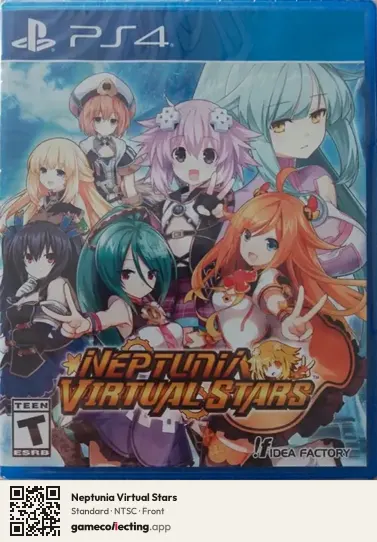 Neptunia Virtual Stars PlayStation 4, NTSC box front