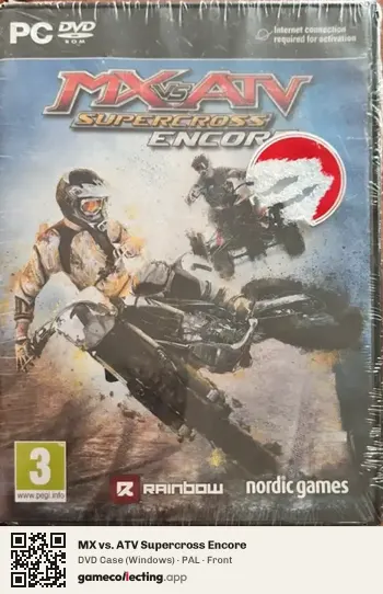 MX vs. ATV Supercross Encore Computer, PAL box front