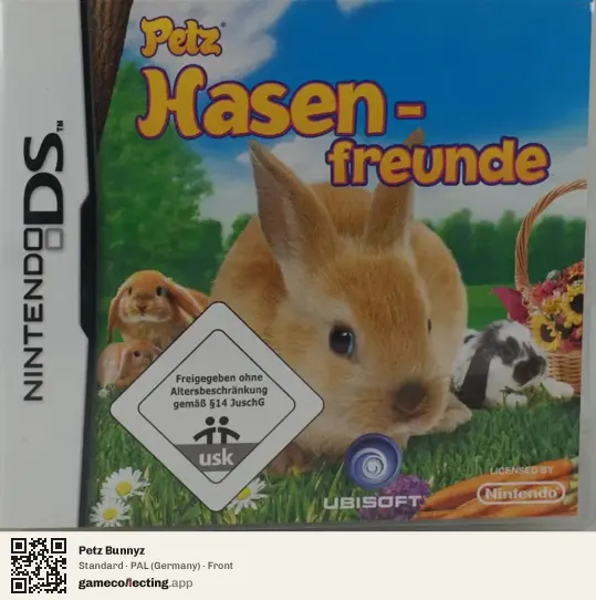 Petz Bunnyz Nintendo DS, Germany box front