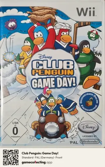 Club Penguin: Game Day! Nintendo Wii, Germany box front