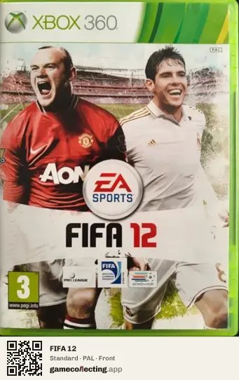 FIFA 12 Xbox 360, PAL box front