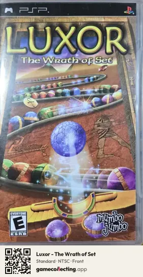 Luxor - The Wrath of Set PlayStation Portable, NTSC box front