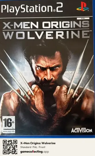 X-Men Origins: Wolverine PlayStation 2, PAL box front