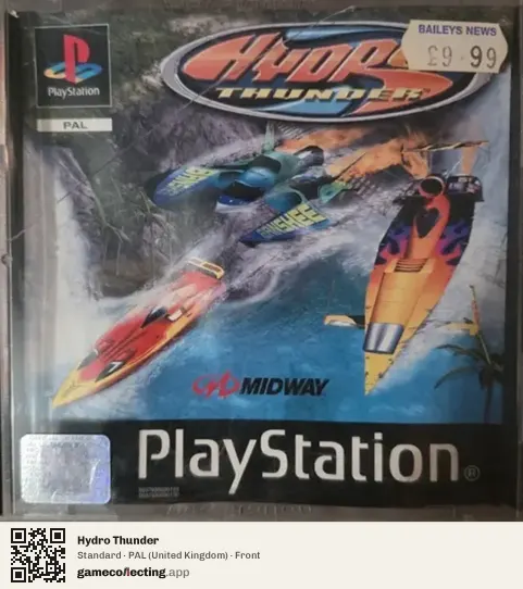 Hydro Thunder PlayStation, United Kingdom box front