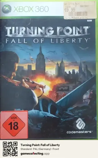 Turning Point: Fall of Liberty Xbox 360, Germany box front