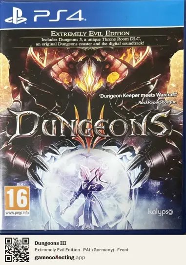 Dungeons III PlayStation 4, Germany box front