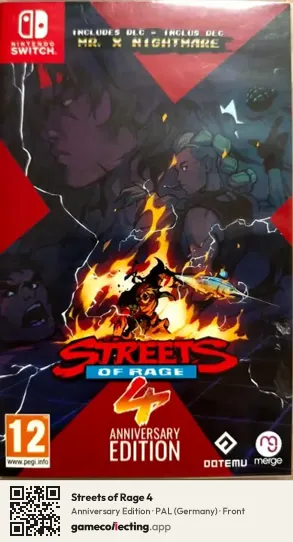 Streets of Rage 4 Nintendo Switch, Germany box front