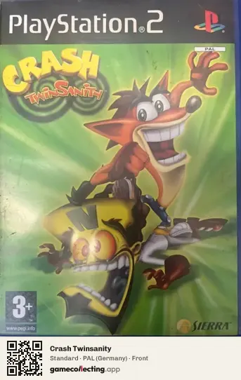 Crash Twinsanity PlayStation 2, Germany box front