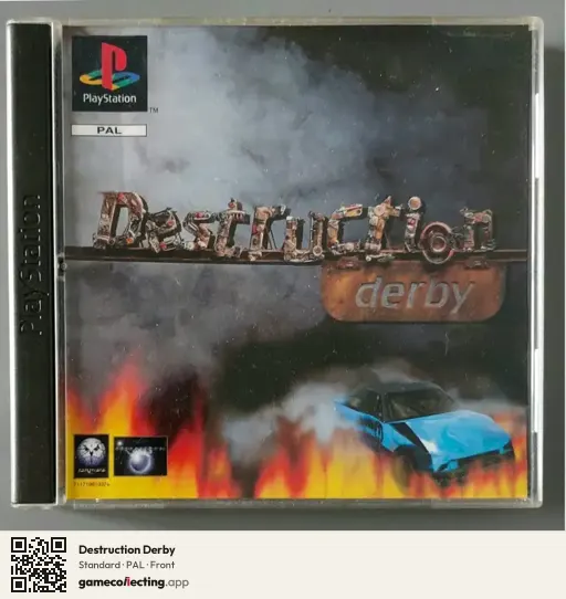 Destruction Derby PlayStation, PAL box front