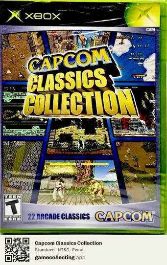 Capcom Classics Collection Xbox, NTSC box front