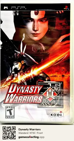 Dynasty Warriors PlayStation Portable, NTSC box front