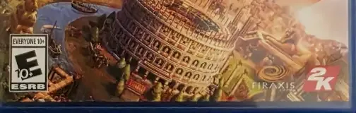 Sid Meier's Civilization VI, the ESRB box on its front