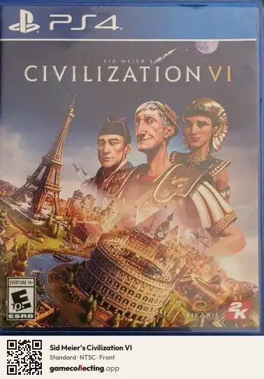 Sid Meier's Civilization VI PlayStation 4, NTSC box front