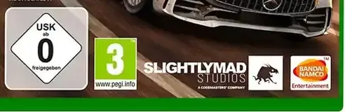 Project CARS 3, the USK square on its front