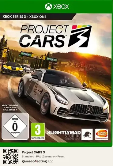 Project CARS 3 Xbox One, Germany box front
