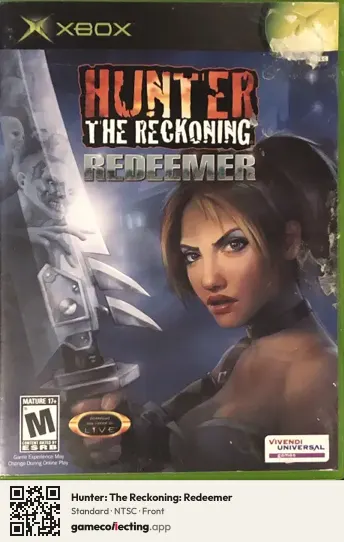 Hunter: The Reckoning: Redeemer Xbox, NTSC box front