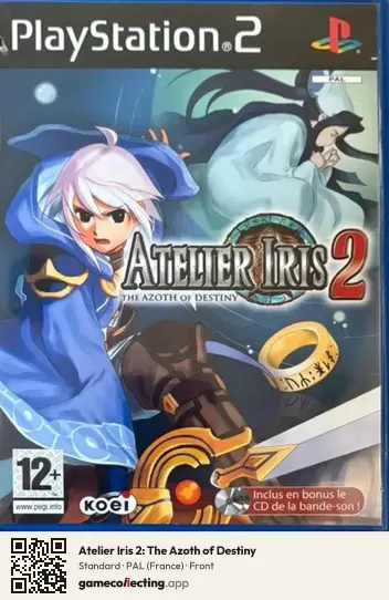 Atelier Iris 2: The Azoth of Destiny PlayStation 2, France box front