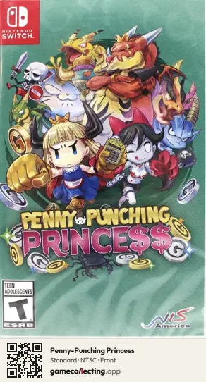 Penny-Punching Princess Nintendo Switch, NTSC box front