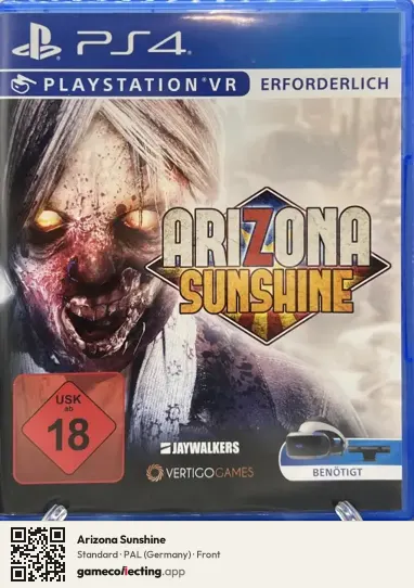 Arizona Sunshine PlayStation 4, Germany box front