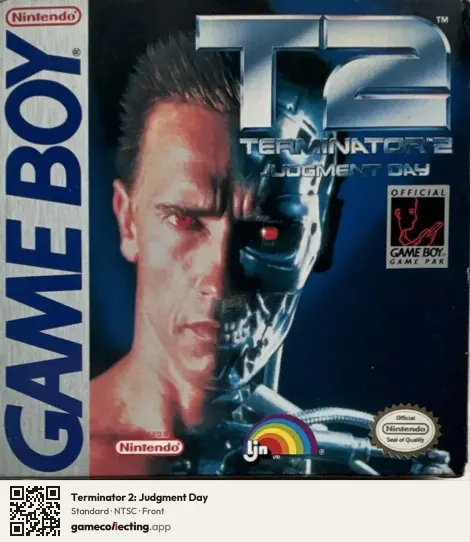 Terminator 2: Judgment Day Game Boy, NTSC box front