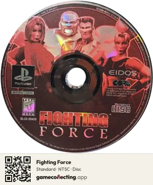 Fighting Force PlayStation, NTSC disc