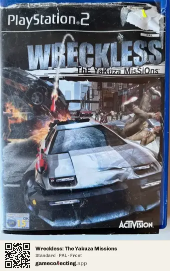 Wreckless: The Yakuza Missions PlayStation 2, PAL box front