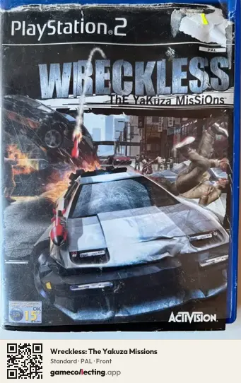Wreckless: The Yakuza Missions PlayStation 2, PAL box front