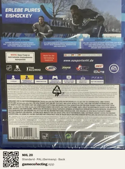 NHL 20 PlayStation 4, Germany box back