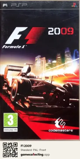 F1 2009 PlayStation Portable, PAL box front