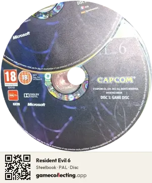 Resident Evil 6 Xbox 360, PAL disc