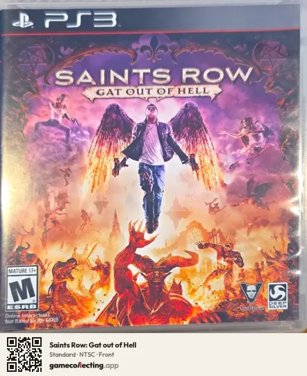Saints Row: Gat out of Hell PlayStation 3, NTSC box front