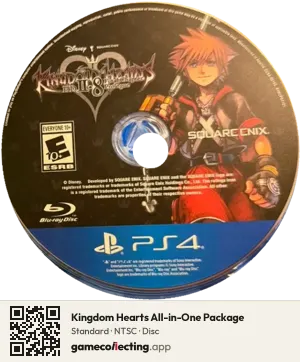 Kingdom Hearts All-in-One Package PlayStation 4, NTSC disc