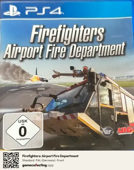 Firefighters: Airport Fire Department PlayStation 4, Germany box front