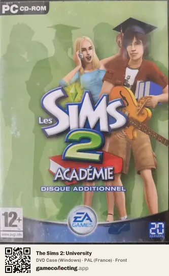 The Sims 2: University Computer, France box front